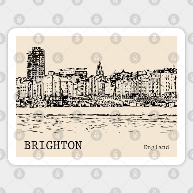 Brighton England Magnet by Lakeric